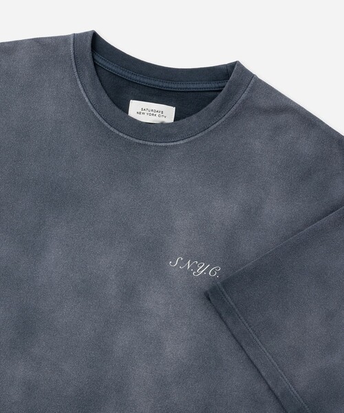 Saturdays NYC（サタデーズ ニューヨークシティ ）の「S.NYC Terry SS Sweatshirt（Tシャツ/カットソー・メンズ・ネイビー/オリーブ/ブラック系その他・S/M/L/XL）」の4枚目の写真