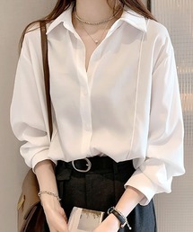 フロントタックライン シャツブラウス