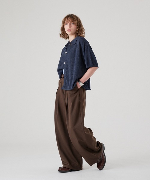 ONCILY(オンシェリー)の「SILVER BUTTON KNIT SHIRT CARDIGAN / シルバーボタンニットシャツカーディガン(シャツ/ブラウス・メンズ・チャコールグレー/ネイビー/ピンク/アイボリー・SMALL/LARGE/MEDIUM)」の19枚目の写真