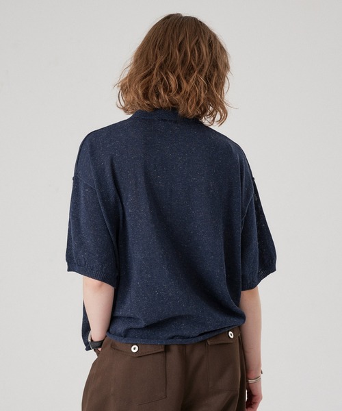 ONCILY(オンシェリー)の「SILVER BUTTON KNIT SHIRT CARDIGAN / シルバーボタンニットシャツカーディガン(シャツ/ブラウス・メンズ・チャコールグレー/ネイビー/ピンク/アイボリー・SMALL/LARGE/MEDIUM)」の17枚目の写真