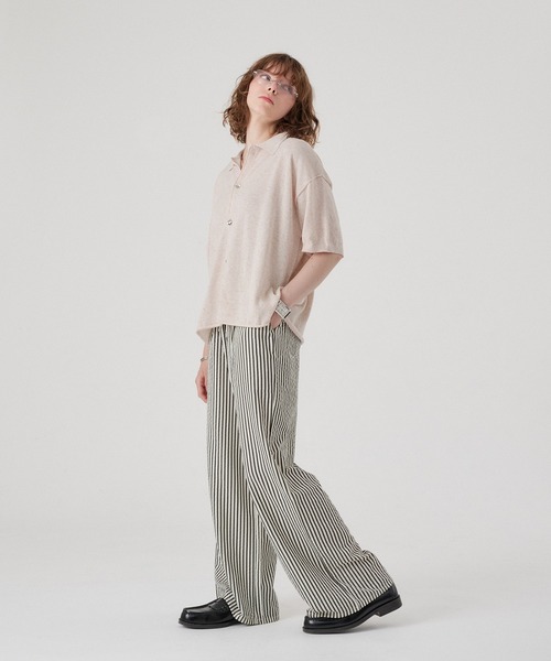 ONCILY(オンシェリー)の「SILVER BUTTON KNIT SHIRT CARDIGAN / シルバーボタンニットシャツカーディガン(シャツ/ブラウス・メンズ・チャコールグレー/ネイビー/ピンク/アイボリー・SMALL/LARGE/MEDIUM)」の13枚目の写真