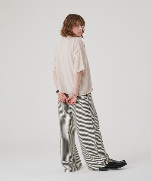 ONCILY(オンシェリー)の「SILVER BUTTON KNIT SHIRT CARDIGAN / シルバーボタンニットシャツカーディガン(シャツ/ブラウス・メンズ・チャコールグレー/ネイビー/ピンク/アイボリー・SMALL/LARGE/MEDIUM)」の14枚目の写真