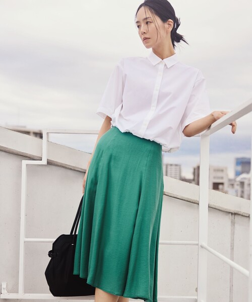 TRANS WORK(トランスワーク)の「【防汚性・UV・接触冷感・ウォッシャブル】ダントツオチール(R)ブラウス(シャツ/ブラウス・レディース・オフホワイト/ブラック・38/40)」の3枚目の写真