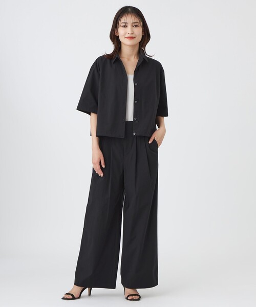 TRANS WORK(トランスワーク)の「【防汚性・UV・接触冷感・ウォッシャブル】ダントツオチール(R)ブラウス(シャツ/ブラウス・レディース・オフホワイト/ブラック・38/40)」の7枚目の写真