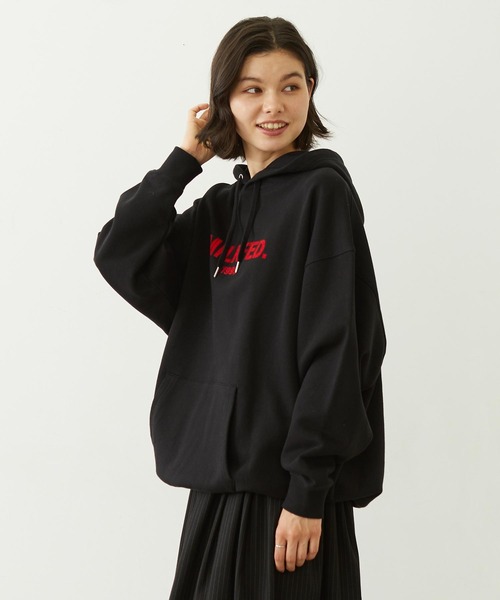 MILKFED.(ミルクフェド)の「STENCIL LOGO SWEAT HOODIE(パーカー・レディース・ブラウン/ブラック/オートミール・M/L)」の18枚目の写真