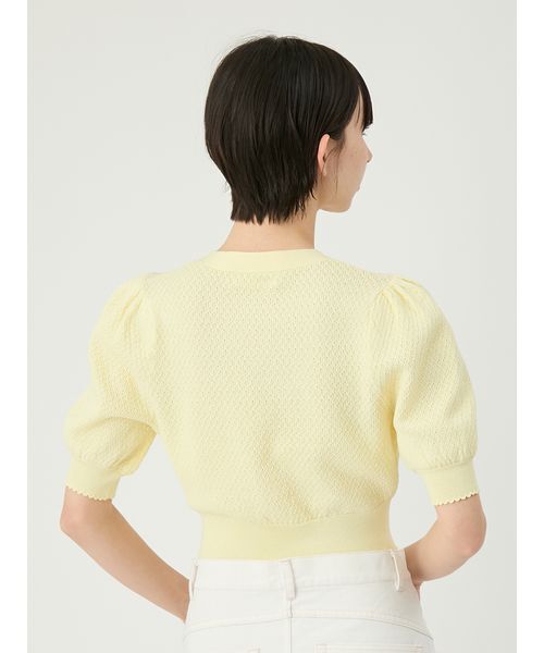 LILY BROWN（リリーブラウン）の「[L.B CANDY STOCK]フルーツモチーフニットカーディガン（カーディガン/ボレロ・レディース・レッド/ネイビー/イエロー・F）」の9枚目の写真