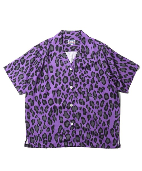 HOUSTON（ヒューストン）の「HOUSTON アロハシャツ（LEOPARD）（シャツ/ブラウス・レディース・グリーン系その他/ブルー系その他/パープル/オフホワイト/カーキ/チャコール・1）」の6枚目の写真