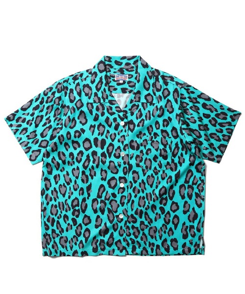 HOUSTON（ヒューストン）の「HOUSTON アロハシャツ（LEOPARD）（シャツ/ブラウス・レディース・グリーン系その他/ブルー系その他/パープル/オフホワイト/カーキ/チャコール・1）」の5枚目の写真