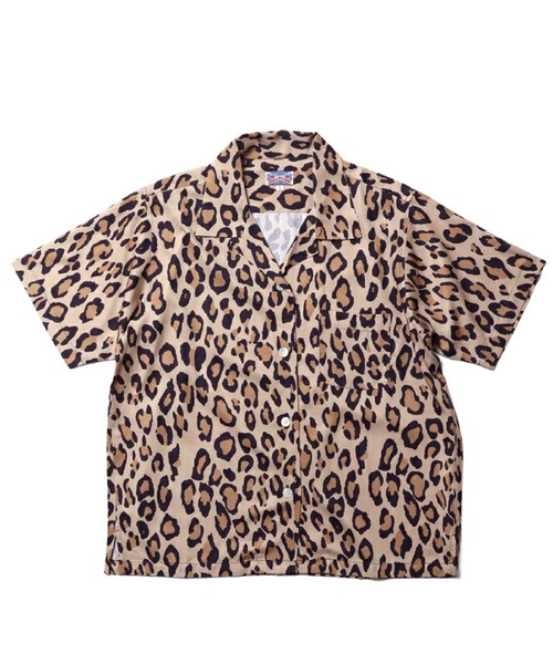 HOUSTON（ヒューストン）の「HOUSTON アロハシャツ（LEOPARD）（シャツ/ブラウス・レディース・グリーン系その他/ブルー系その他/パープル/オフホワイト/カーキ/チャコール・1）」の3枚目の写真