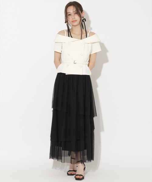 WILLSELECTION(ウィルセレクション)の「ベルト付きオフショルブラウス(シャツ/ブラウス・レディース・ブラック/オフホワイト/ブラック系その他/ラベンダー・FREE)」の12枚目の写真