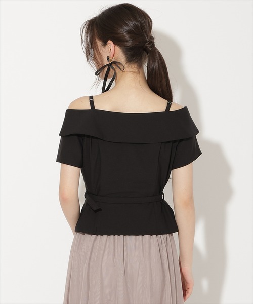 WILLSELECTION(ウィルセレクション)の「ベルト付きオフショルブラウス(シャツ/ブラウス・レディース・ブラック/オフホワイト/ブラック系その他/ラベンダー・FREE)」の15枚目の写真