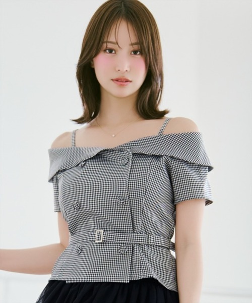 WILLSELECTION(ウィルセレクション)の「ベルト付きオフショルブラウス(シャツ/ブラウス・レディース・ブラック/オフホワイト/ブラック系その他/ラベンダー・FREE)」の17枚目の写真