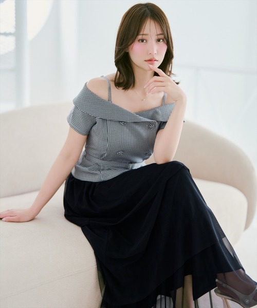 WILLSELECTION(ウィルセレクション)の「ベルト付きオフショルブラウス(シャツ/ブラウス・レディース・ブラック/オフホワイト/ブラック系その他/ラベンダー・FREE)」の21枚目の写真