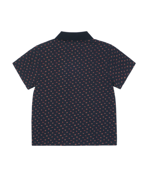 SUNNECT(ソネクト)の「Floral Polo - Navy(ポロシャツ・レディース・その他・OS)」の2枚目の写真