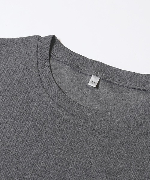 coca(coca)(コカ)の「\SNSで話題!!/ライトエンボスペプラムトップス(Tシャツ/カットソー・レディース・グレー/ブラック・L/M/S)」の18枚目の写真