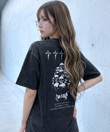 LOVE KILLER（ラブキラー）の「A'GEM/9 × .kom 『LOVE KILLER/ラブ キラー』 skull pile graphic logo t-shirt/スカルパイルグラフィックロゴTシャツ（Tシャツ/カットソー）」