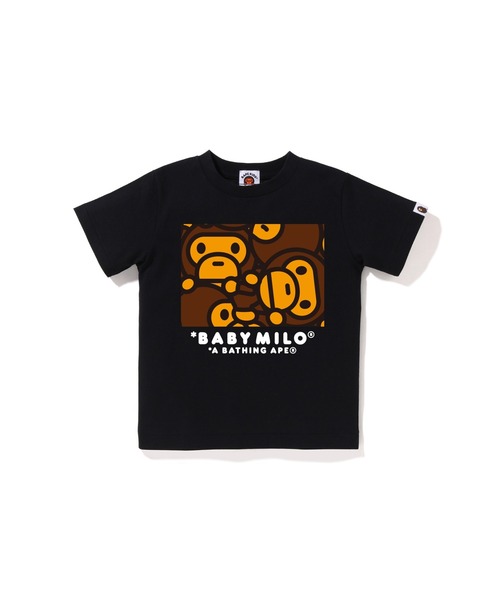 A BATHING APE(アベイシングエイプ)の「BABY MILO TEE(Tシャツ/カットソー・キッズ・ブラック/ホワイト・140/100/110/130/90/120)」の2枚目の写真