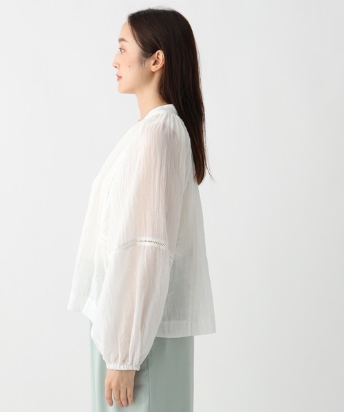 Elura(エルーラ)の「ボイルレースブラウス/883596(シャツ/ブラウス・レディース・ブルー/チャコールグレー/ホワイト・FREE)」の20枚目の写真