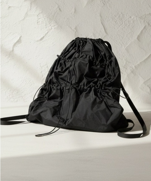 Burner(バーナー)の「【OKUOKU 0909】ナップザック oku-bag-46-18-2【RBTS】(バックパック/リュック・メンズ・ブラック系その他/シルバー/ブラック・FREE)」の2枚目の写真
