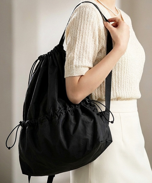 Burner(バーナー)の「【OKUOKU 0909】ナップザック oku-bag-46-18-2【RBTS】(バックパック/リュック・メンズ・ブラック系その他/シルバー/ブラック・FREE)」の5枚目の写真