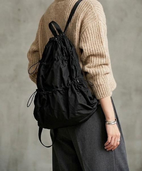 Burner(バーナー)の「【OKUOKU 0909】ナップザック oku-bag-46-18-2【RBTS】(バックパック/リュック・メンズ・ブラック系その他/シルバー/ブラック・FREE)」の8枚目の写真