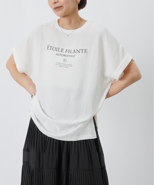 LUCA/LADY LUCK LUCA(ルカ/レディラックルカ)の「LC/LLL メッセージロゴT(Tシャツ/カットソー・レディース・チャコールグレー/グレー/オフホワイト・FREE)」の10枚目の写真
