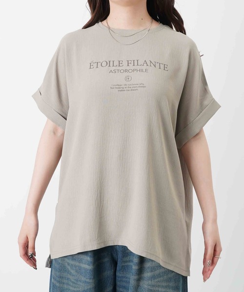 LUCA/LADY LUCK LUCA(ルカ/レディラックルカ)の「LC/LLL メッセージロゴT(Tシャツ/カットソー・レディース・チャコールグレー/グレー/オフホワイト・FREE)」の18枚目の写真