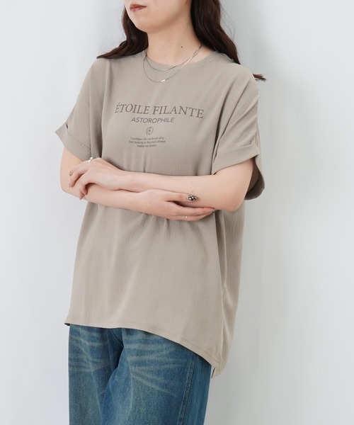 LUCA/LADY LUCK LUCA(ルカ/レディラックルカ)の「LC/LLL メッセージロゴT(Tシャツ/カットソー・レディース・チャコールグレー/グレー/オフホワイト・FREE)」の8枚目の写真