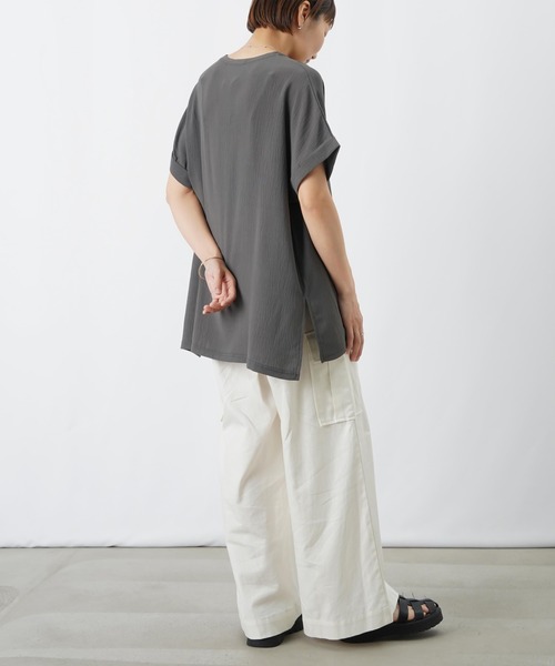 LUCA/LADY LUCK LUCA(ルカ/レディラックルカ)の「LC/LLL メッセージロゴT(Tシャツ/カットソー・レディース・チャコールグレー/グレー/オフホワイト・FREE)」の14枚目の写真
