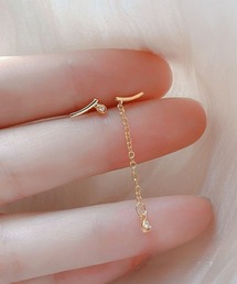 YU-KA:ミニアシンメトリーピアス Mini asymmetrical earrings