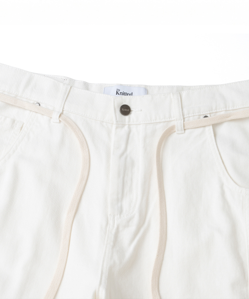 KNITTED（ニッティド）の「アウトストリングカーブドコットンバルーンパンツWHITE（その他パンツ・メンズ・その他・MEDIUM/LARGE/X-LARGE）」の2枚目の写真