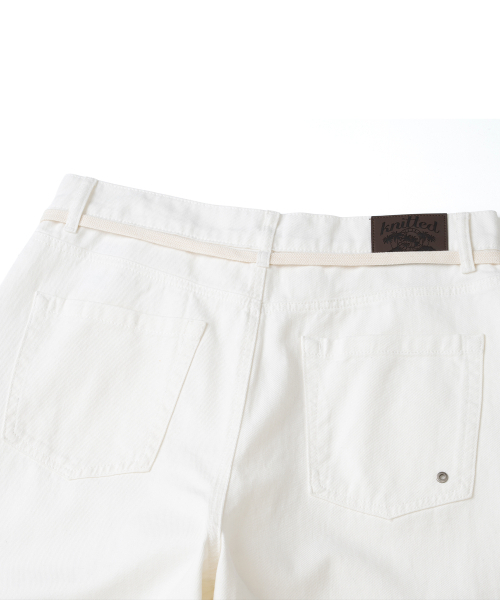 KNITTED（ニッティド）の「アウトストリングカーブドコットンバルーンパンツWHITE（その他パンツ・メンズ・その他・MEDIUM/LARGE/X-LARGE）」の5枚目の写真