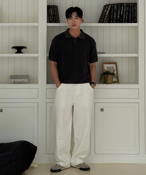 KNITTED（ニッティド）の「アウトストリングカーブドコットンバルーンパンツWHITE（その他パンツ・メンズ・その他・MEDIUM/LARGE/X-LARGE）」の8枚目の写真