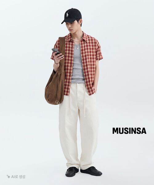 KNITTED（ニッティド）の「アウトストリングカーブドコットンバルーンパンツWHITE（その他パンツ・メンズ・その他・MEDIUM/LARGE/X-LARGE）」の14枚目の写真