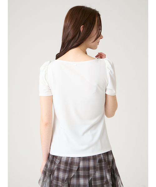 CELFORD（セルフォード）の「【洗える】アシンメトリーカットトップス（Tシャツ/カットソー・レディース・オフホワイト/ピンクベージュ/ネイビー・F）」の5枚目の写真