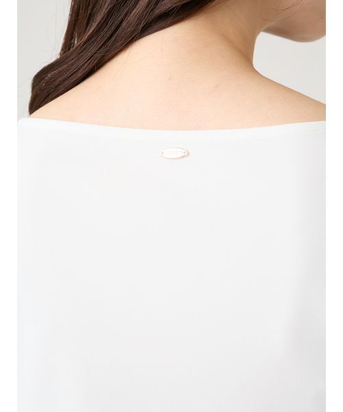 CELFORD（セルフォード）の「【洗える】アシンメトリーカットトップス（Tシャツ/カットソー・レディース・オフホワイト/ピンクベージュ/ネイビー・F）」の8枚目の写真