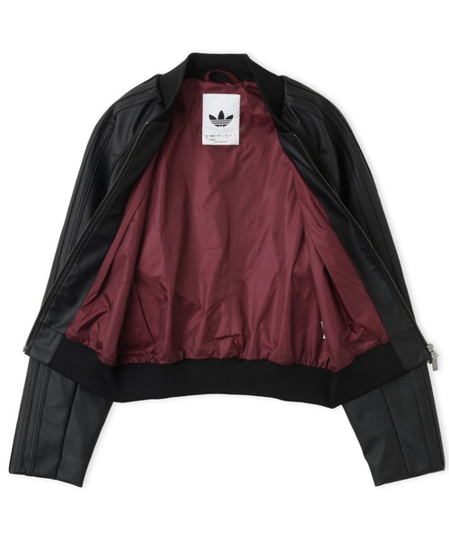 adidas（アディダス）の「adidas PLEATHER SST TRACKTOP / アディダス プレザー SST トラックトップ（ブルゾン・レディース・ブラック・S/M/L）」の6枚目の写真