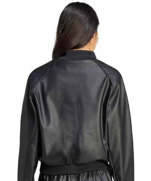 adidas（アディダス）の「adidas PLEATHER SST TRACKTOP / アディダス プレザー SST トラックトップ（ブルゾン・レディース・ブラック・S/M/L）」の9枚目の写真