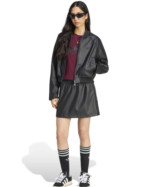 adidas（アディダス）の「adidas PLEATHER SST TRACKTOP / アディダス プレザー SST トラックトップ（ブルゾン・レディース・ブラック・S/M/L）」の10枚目の写真