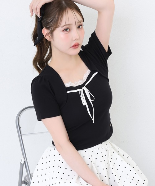 one after another NICE CLAUP(ワンアフターアナザーナイスクラップ)の「レイヤードプリーツミニスカート(スカート・レディース・ホワイト系その他/ネイビー系/ブラック・SMALL/MEDIUM)」の7枚目の写真