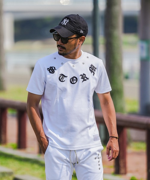 adamsJUGGLER(アダムスジャグラー)の「RTEGメタルクロスティー(Tシャツ/カットソー・メンズ・ホワイト/ブラック・L/M/S/XL)」の3枚目の写真