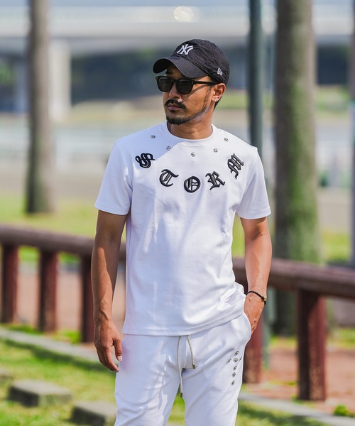 adamsJUGGLER(アダムスジャグラー)の「RTEGメタルクロスティー(Tシャツ/カットソー・メンズ・ホワイト/ブラック・L/M/S/XL)」の4枚目の写真
