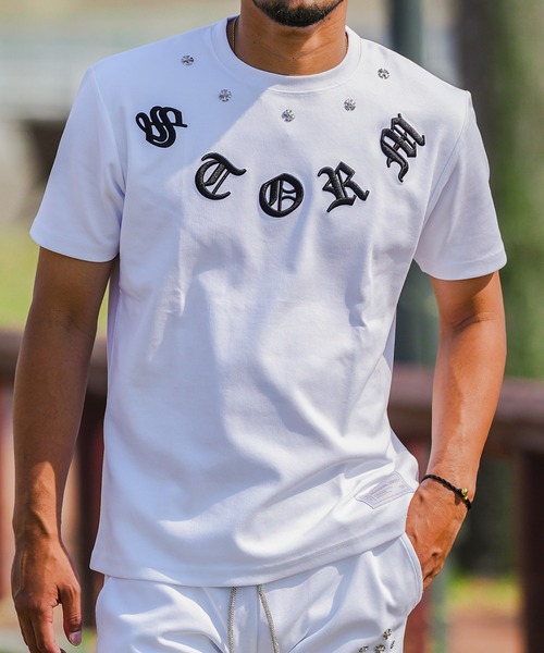 adamsJUGGLER(アダムスジャグラー)の「RTEGメタルクロスティー(Tシャツ/カットソー・メンズ・ホワイト/ブラック・L/M/S/XL)」の7枚目の写真