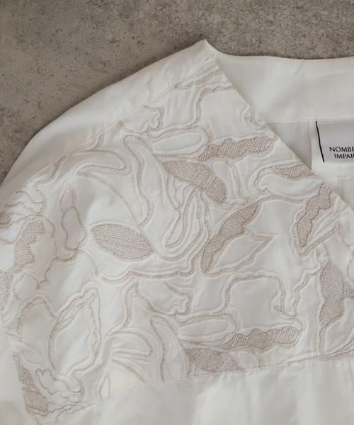 NOMBRE IMPAIR(ノンブルアンペール)の「インドコットン 金糸刺繍V開きブラウス(シャツ/ブラウス・レディース・ホワイト・FREE)」の16枚目の写真