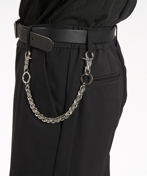 NO ID.(ノーアイディ)の「【NO ID.】Double Chain Wallet Chain / ダブル チェーン ウォレット チェーン(ウォレットチェーン・メンズ・シルバー・ONE SIZE)」の2枚目の写真