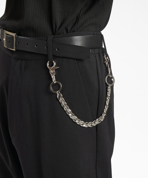 NO ID.(ノーアイディ)の「【NO ID.】Double Chain Wallet Chain / ダブル チェーン ウォレット チェーン(ウォレットチェーン・メンズ・シルバー・ONE SIZE)」の4枚目の写真