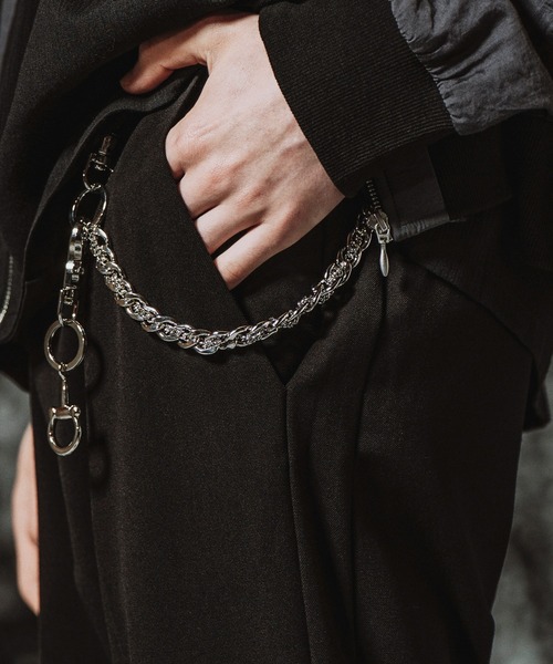 NO ID.(ノーアイディ)の「【NO ID.】Double Chain Wallet Chain / ダブル チェーン ウォレット チェーン(ウォレットチェーン・メンズ・シルバー・ONE SIZE)」の6枚目の写真