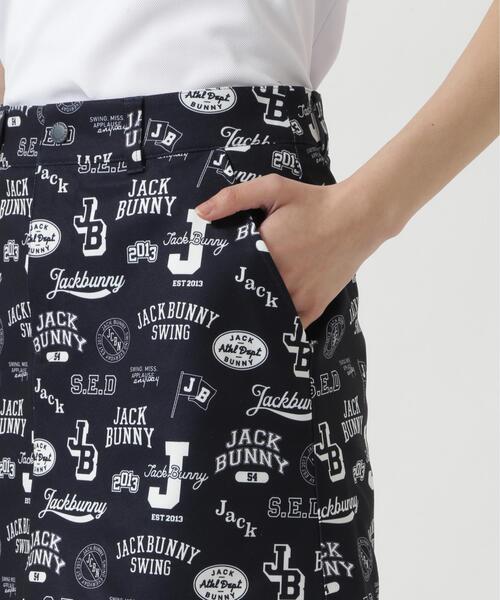 Jack Bunny!!(ジャックバニー)の「【Jack Bunny!!】PEストレッチロゴプリントスカート(スカート・レディース・ネイビー/イエロー・MEDIUM/SMALL)」の6枚目の写真