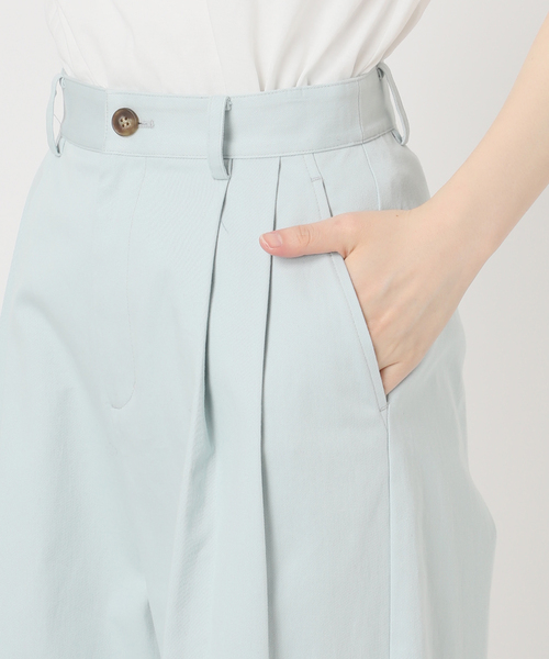 Spick & Span(スピックアンドスパン)の「Higuchi*S 2タックツイルパンツ(チノパンツ・レディース・ベージュ系その他/スカイブルー・38/36)」の11枚目の写真
