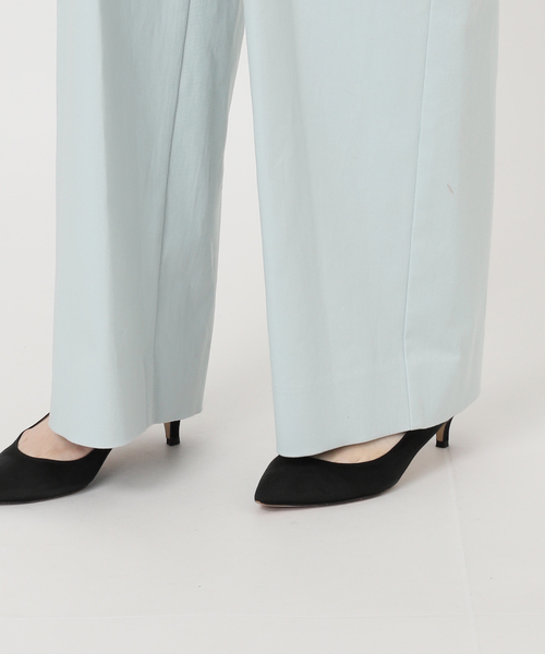 Spick & Span(スピックアンドスパン)の「Higuchi*S 2タックツイルパンツ(チノパンツ・レディース・ベージュ系その他/スカイブルー・38/36)」の12枚目の写真